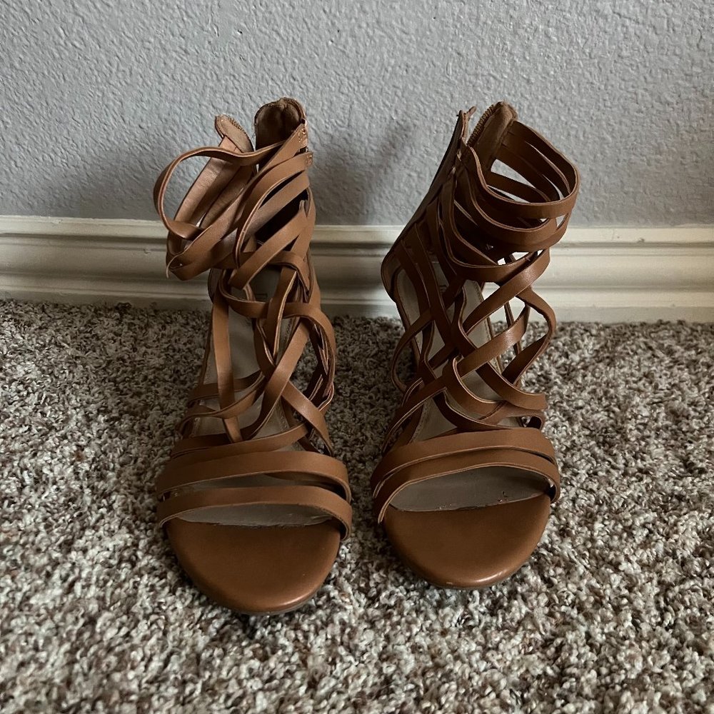 LIMELIGHT HARLEE WEDGE GLADIATOR SANDALS